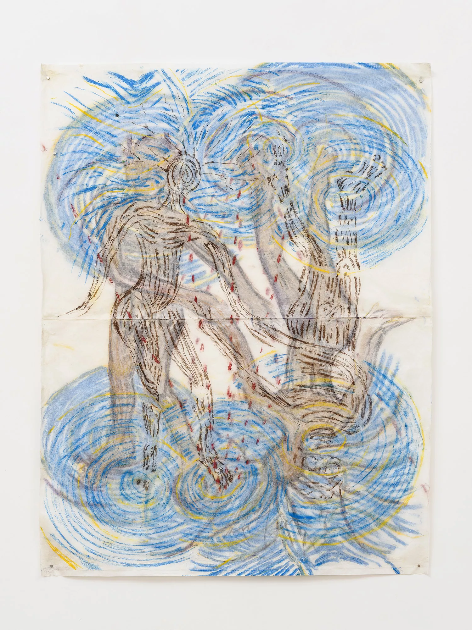 Gaia Fugazza - Ambush - Gaia Fugazza - Ambush - Accidental Hurt, 2025  Oil on tissue paper, 100 × 76 cm