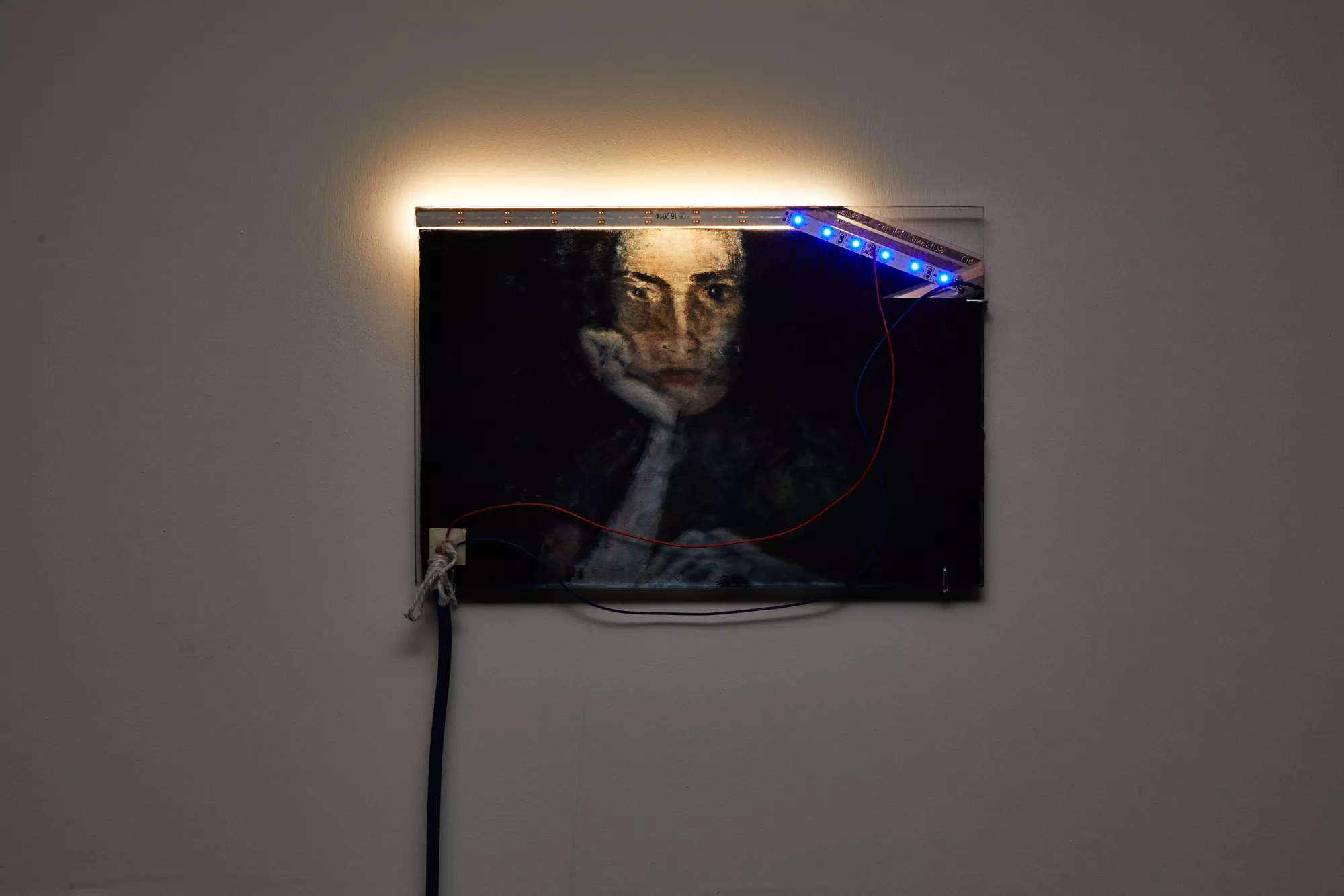 Gaia Fugazza - A fool with a tool - Gaia Fugazza - A fool with a tool - Self-portrait in computer light, 2021 Collaboration with Haroon Mirza