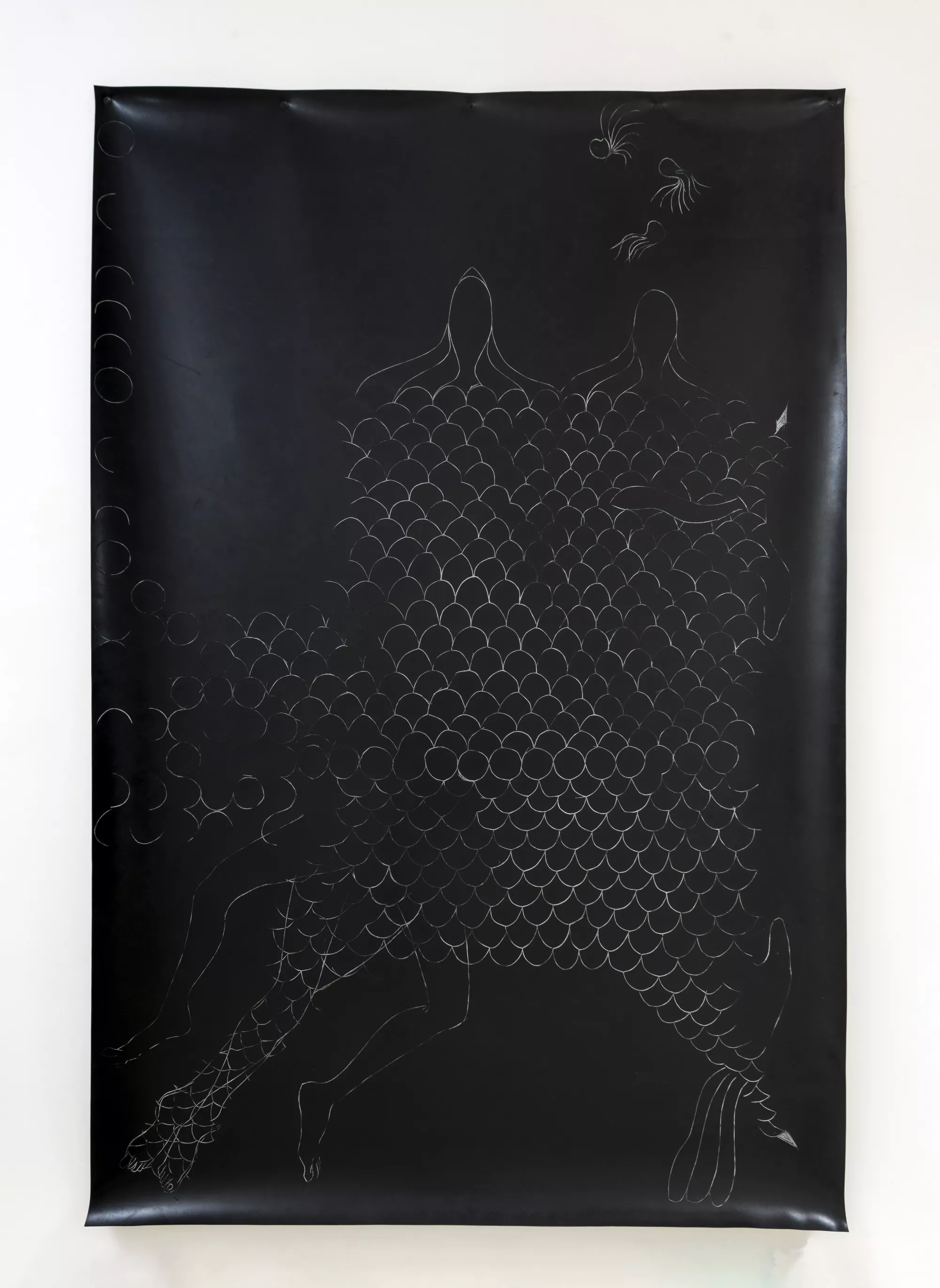 Gaia Fugazza - Growing Gills - Gaia Fugazza - Growing Gills - Code Writer, 2017 Natural rubber, sulphur, 300 × 200 cm
